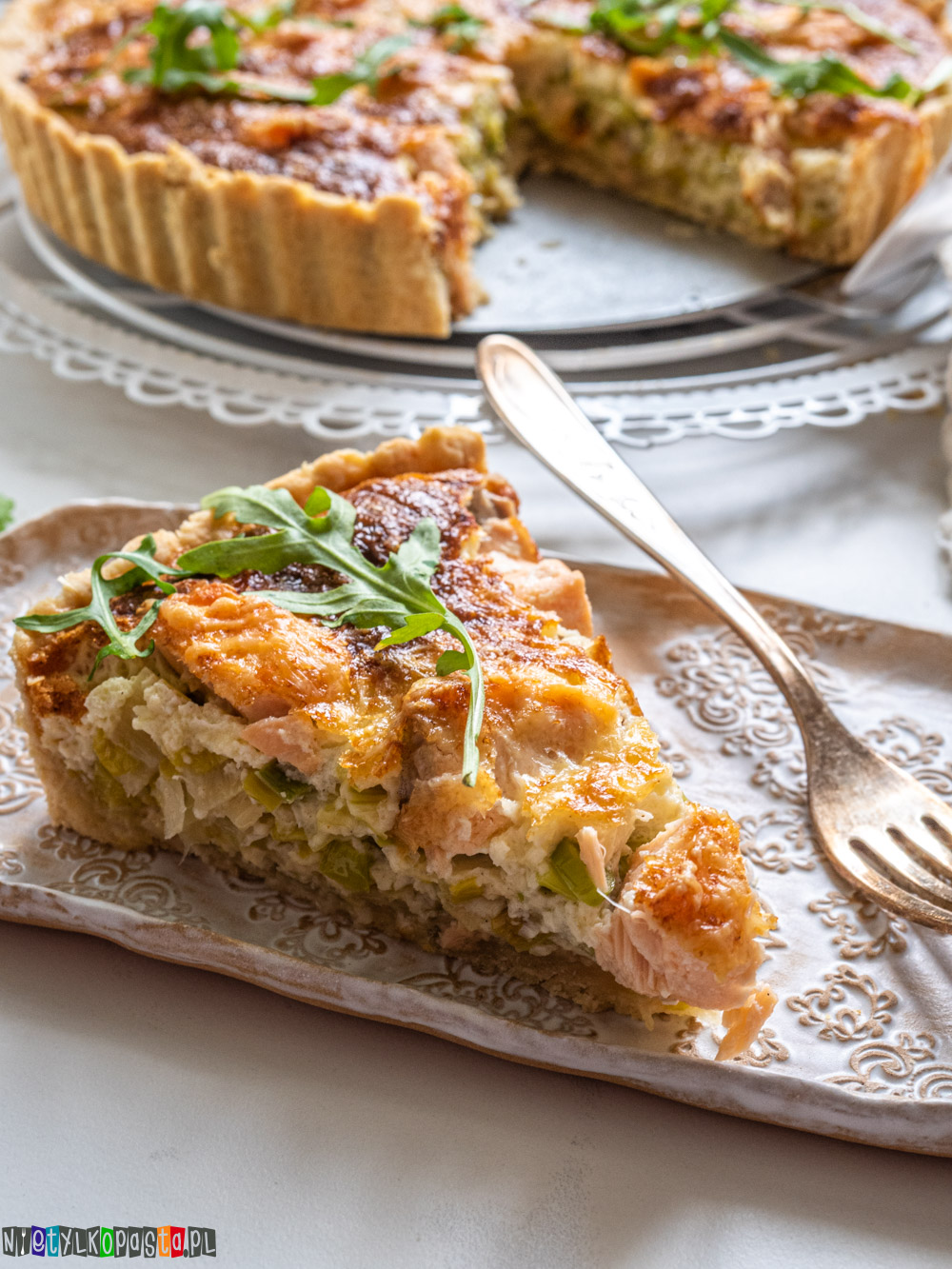 Tarta Z Lososiem I Porem Kwestia Smaku